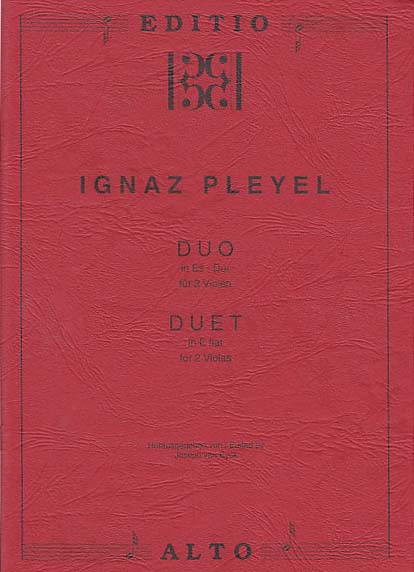 Pleyel, Duet in E-flat major, op. 23/1 (Editio Alto)