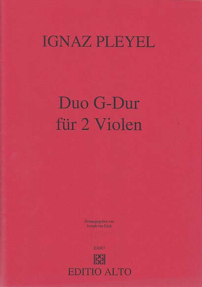 Pleyel, Duet in G major, op. 23 (Editio Alto)