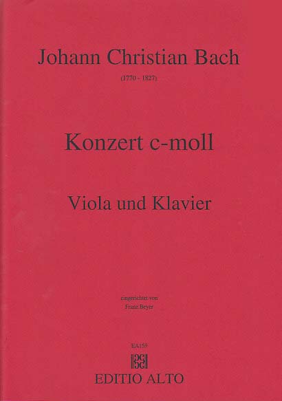 Bach,J.C., Concerto in c (Bayer) (Editio Alto)