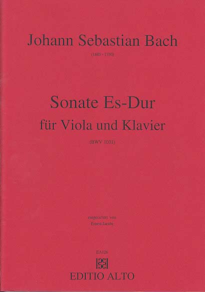 Bach, Sonata in Eb BWV 1031 (Editio Alto)