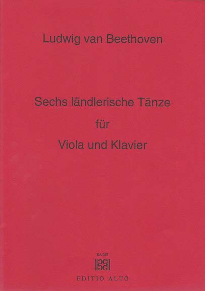 Beethoven, 6 Laendler Dances (Editio Alto)