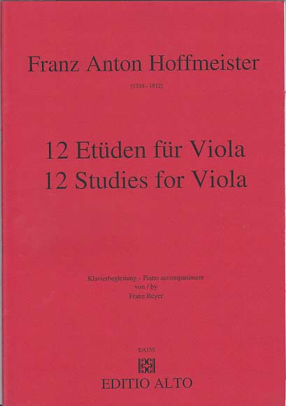Hoffmeister, 12 Etuden (Editio Alto)