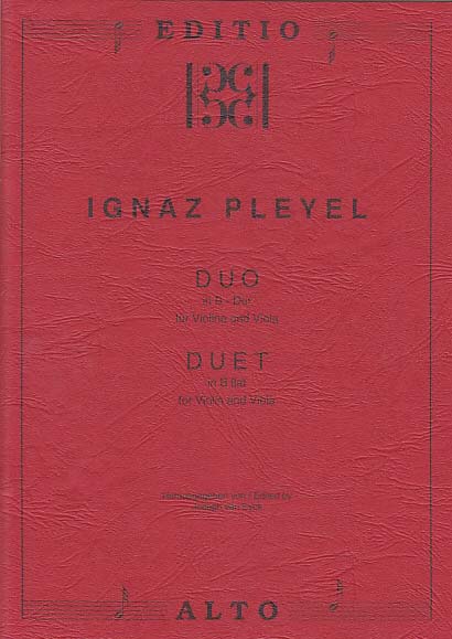 Pleyel, Duo in B-Dur, op. 23/1 (Editio Alto)