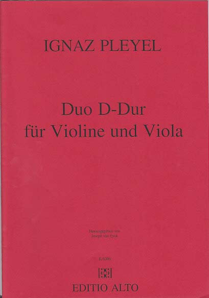 Pleyel, Duo in D-Dur, op. 23/1 (Editio Alto)