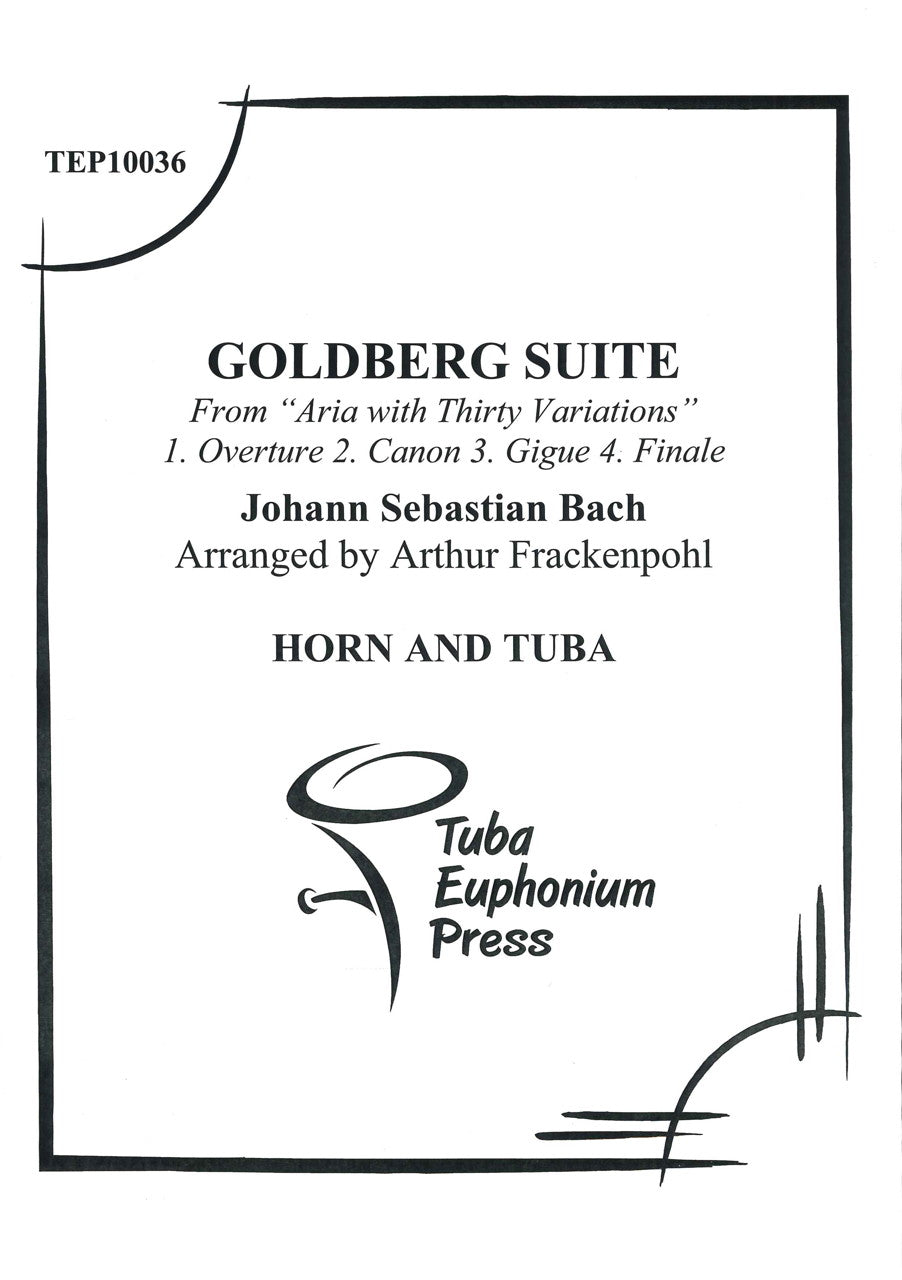 Bach, Goldberg Suite (Hn,Tba) (Tuba-Euphonium Press)