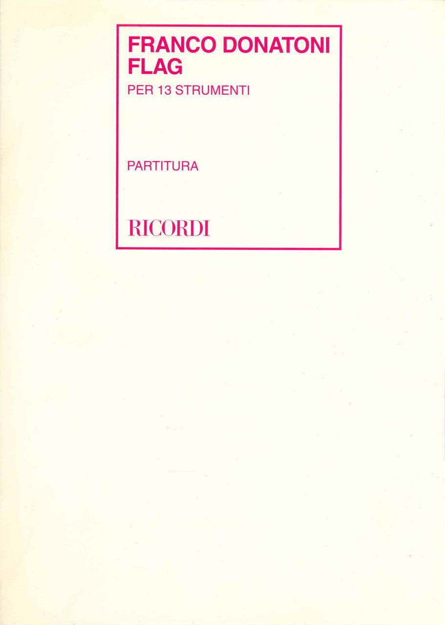 Donatoni, Flag per 13 strumenti (Ricordi)
