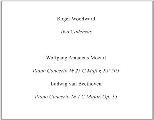 Woodward, 2 Candenzas K 503 Beeth No. 1 (E.R.P. Musikverlag)