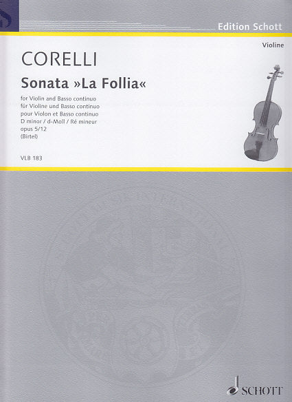 Corelli, Sonata op. 5/12 'La Folia' (Schott)