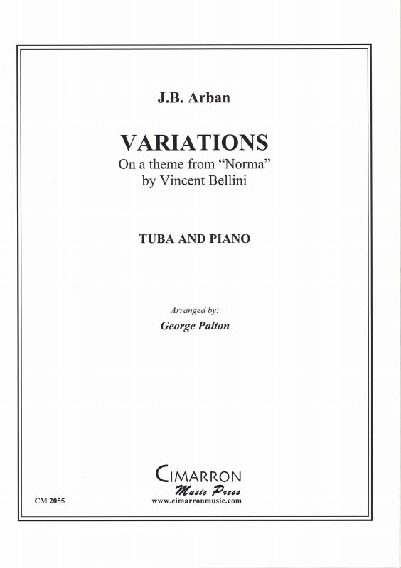 Arban, Variations 'Norma' (Tba,Pf) (Cimarron Music Press)