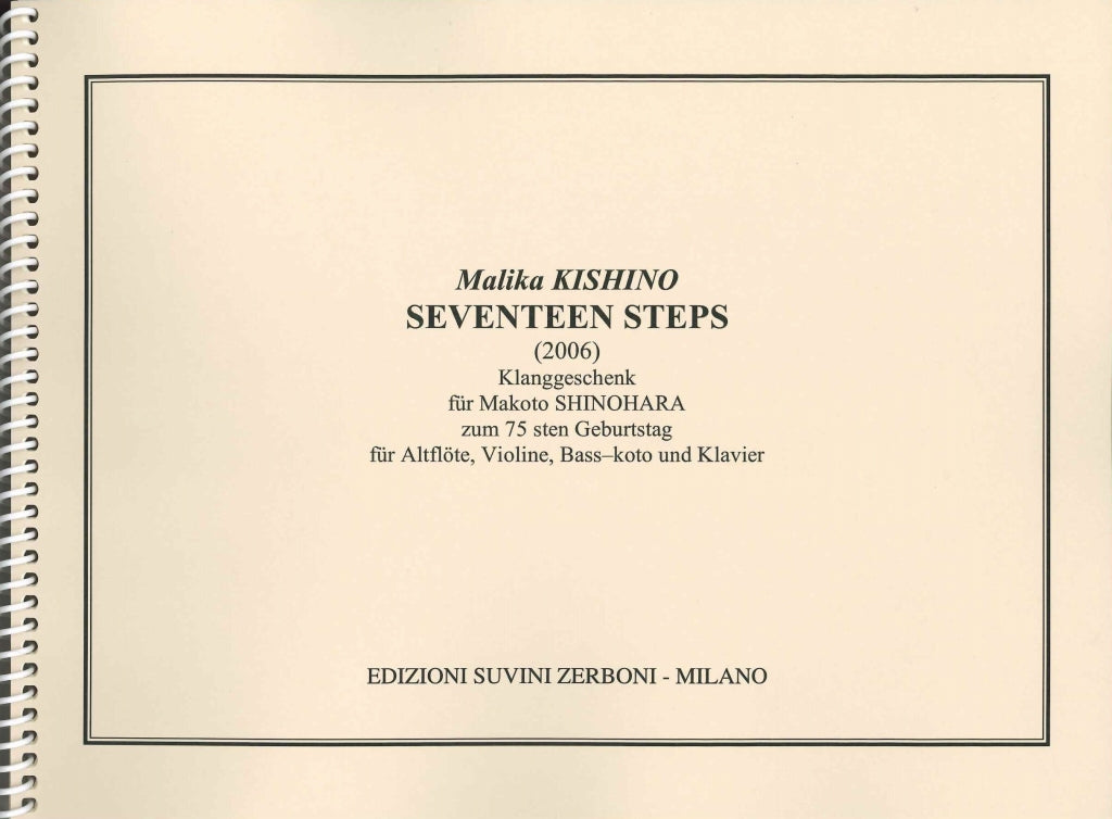 Kishino, Seventeen Steps (2006) (Suvini Zerboni)