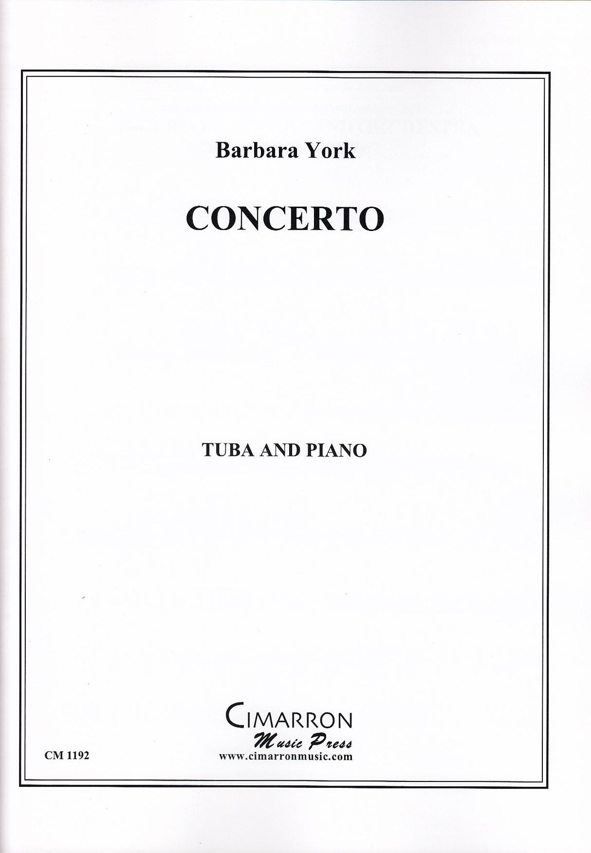 York, Concerto 'Wars and Rumors of War' (Cimarron Music Press)
