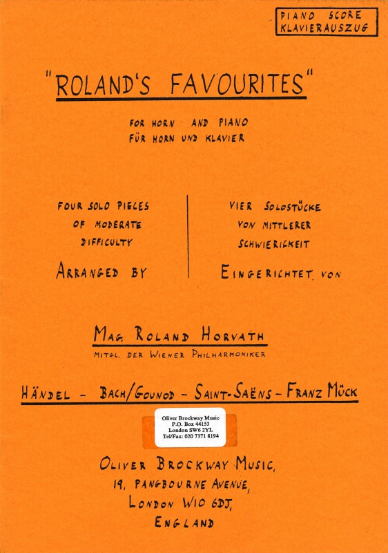 Roland's Favourites (Oliver Brockway)