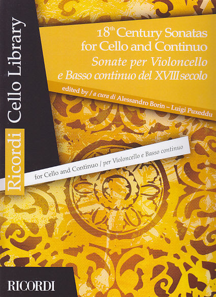18th Century Sonatas for Cello & Bc (Ricordi)