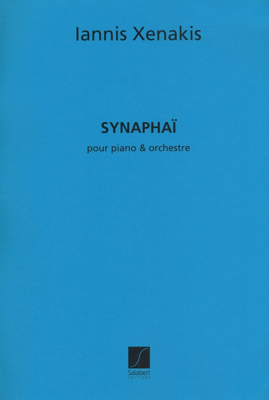 Xenakis, Synaphai (1969) (Pf,Orch) (Salabert)