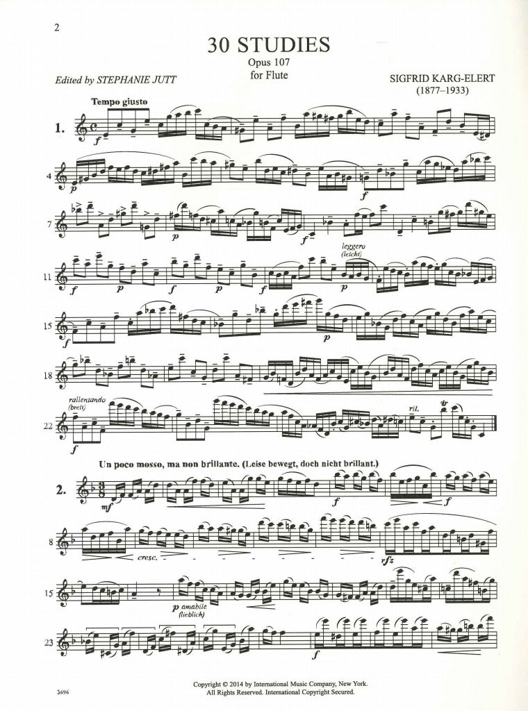 Karg-Elert, 30 Studies op. 107 (Jutt) (IMC)