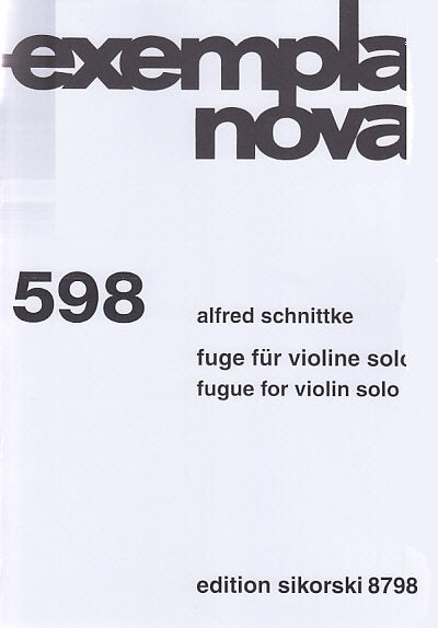 Schnittke, Fuge fur Violine solo (Sikorski)