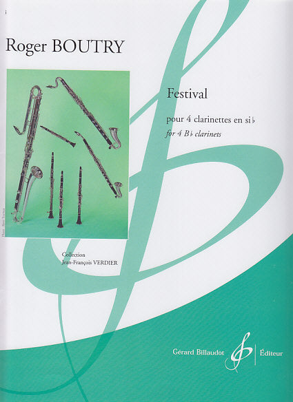 Boutry, Festival (4BbCl) (Billaudot)
