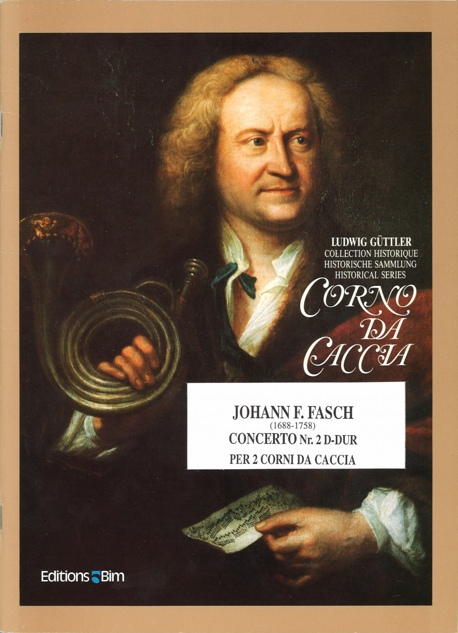 Fasch, Concerto No. 2 in D (2Hn/2Trp,Pf) (Bim)