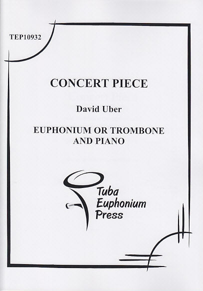 Uber, Concert Piece (Eupf/Tbn,Pf) (Tuba-Euphonium Press)