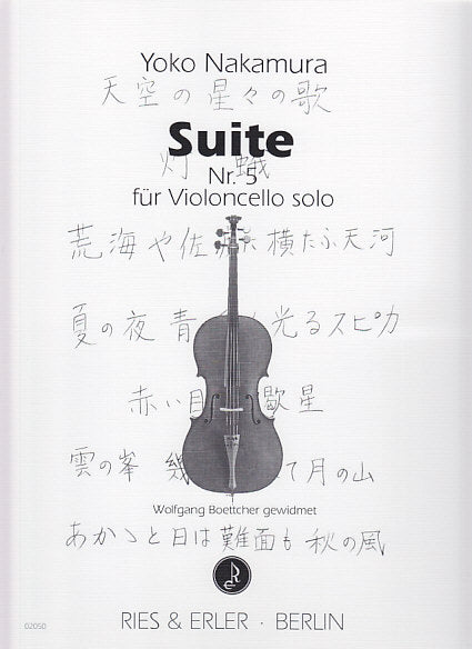 Nakamura, Suite Nr. 5 (Vc Solo) (Ries & Erler)
