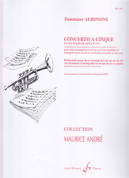 Albinoni, Concerto op. 9/3 (2Trp,Kbd) (Billaudot)