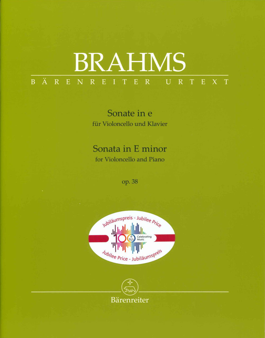 Brahms, Sonata No. 1, op. 38 (Barenreiter)