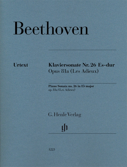 Beethoven, Sonata No.26 Adieux (Gertsch) (Henle)