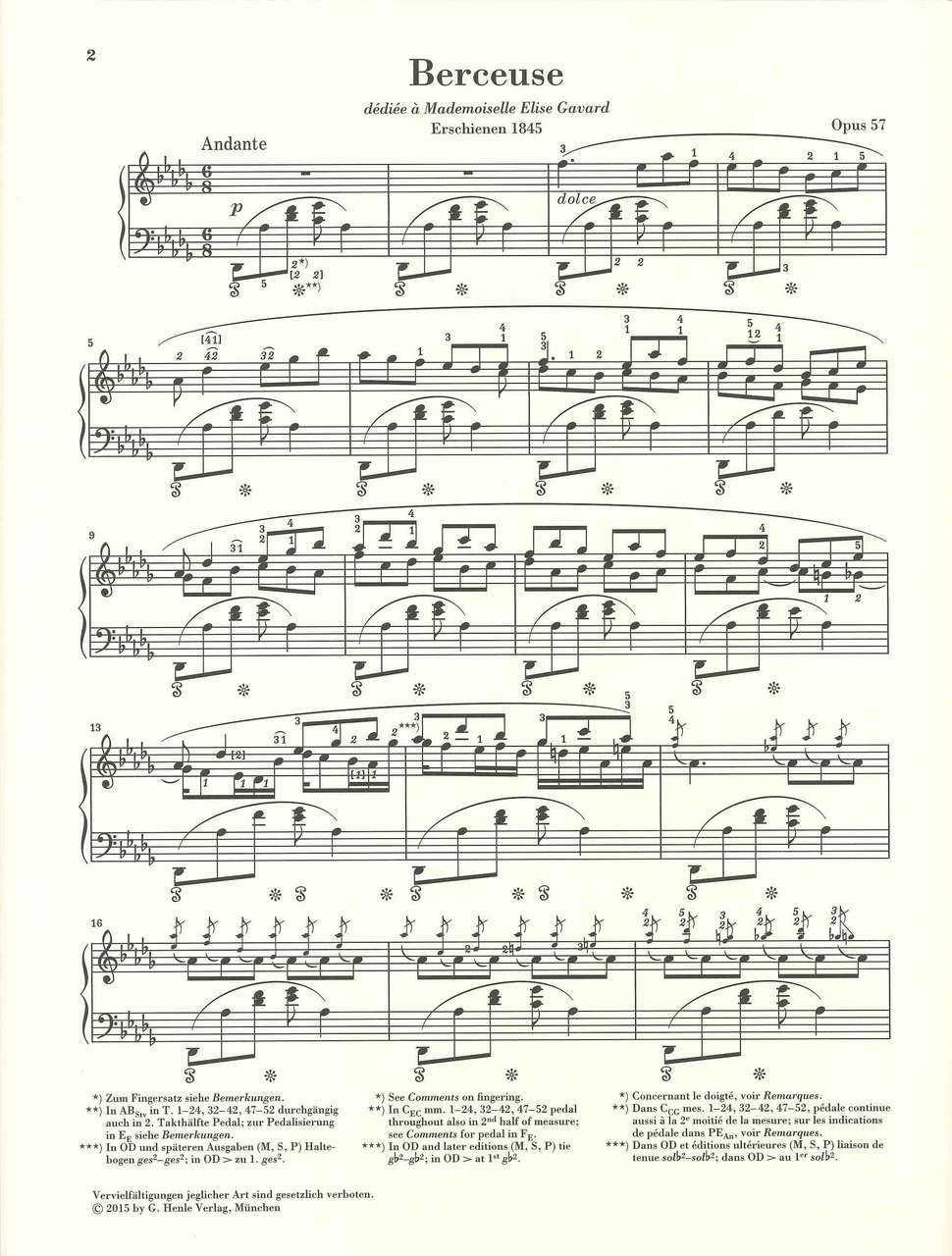 Chopin, Berceuse op. 57 (Mullemann) (Henle)