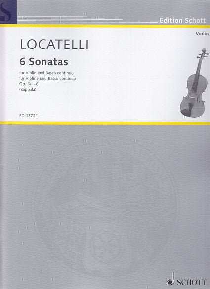 Locatelli, Sonatas op. 8/1-6 (Vn,Bc) (Schott)