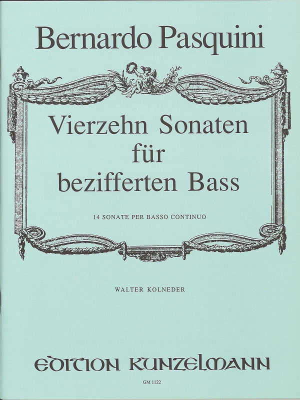 Pasquini, 14 Sonate per basso continuo (Kunzelmann)