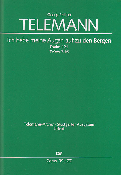 Telemann, Ich hebe meine Augen... Score (Carus)