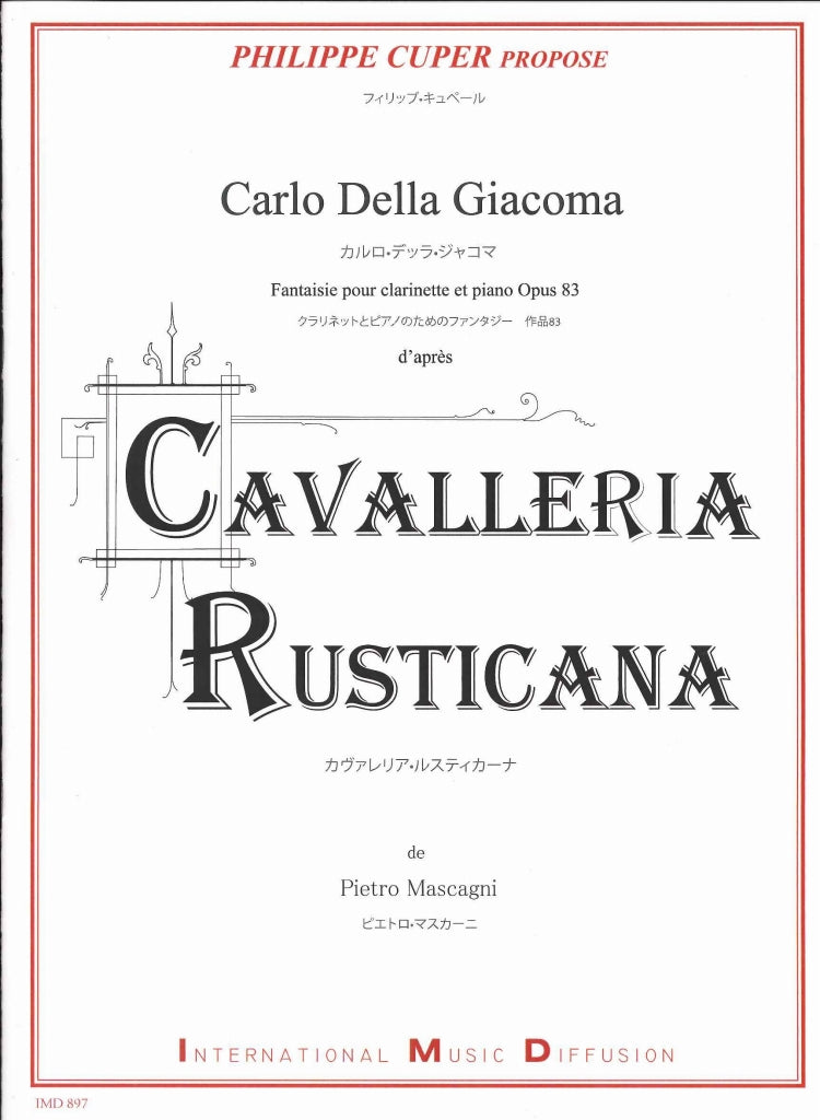 Della Giacoma, Fantaisie 'Cavalleria' (IMD (International Music Diffusion))