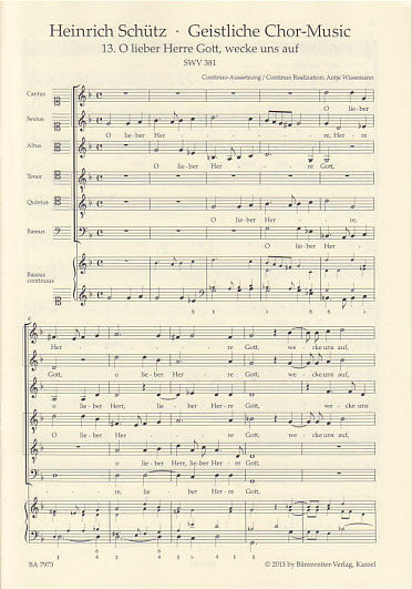 Schutz, SWV 381 O lieber Herre Gott (Barenreiter)