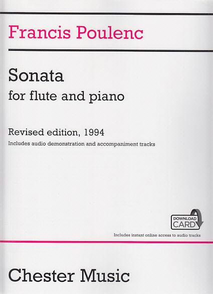 Poulenc, Sonata (+Online Audio Access) (Chester)