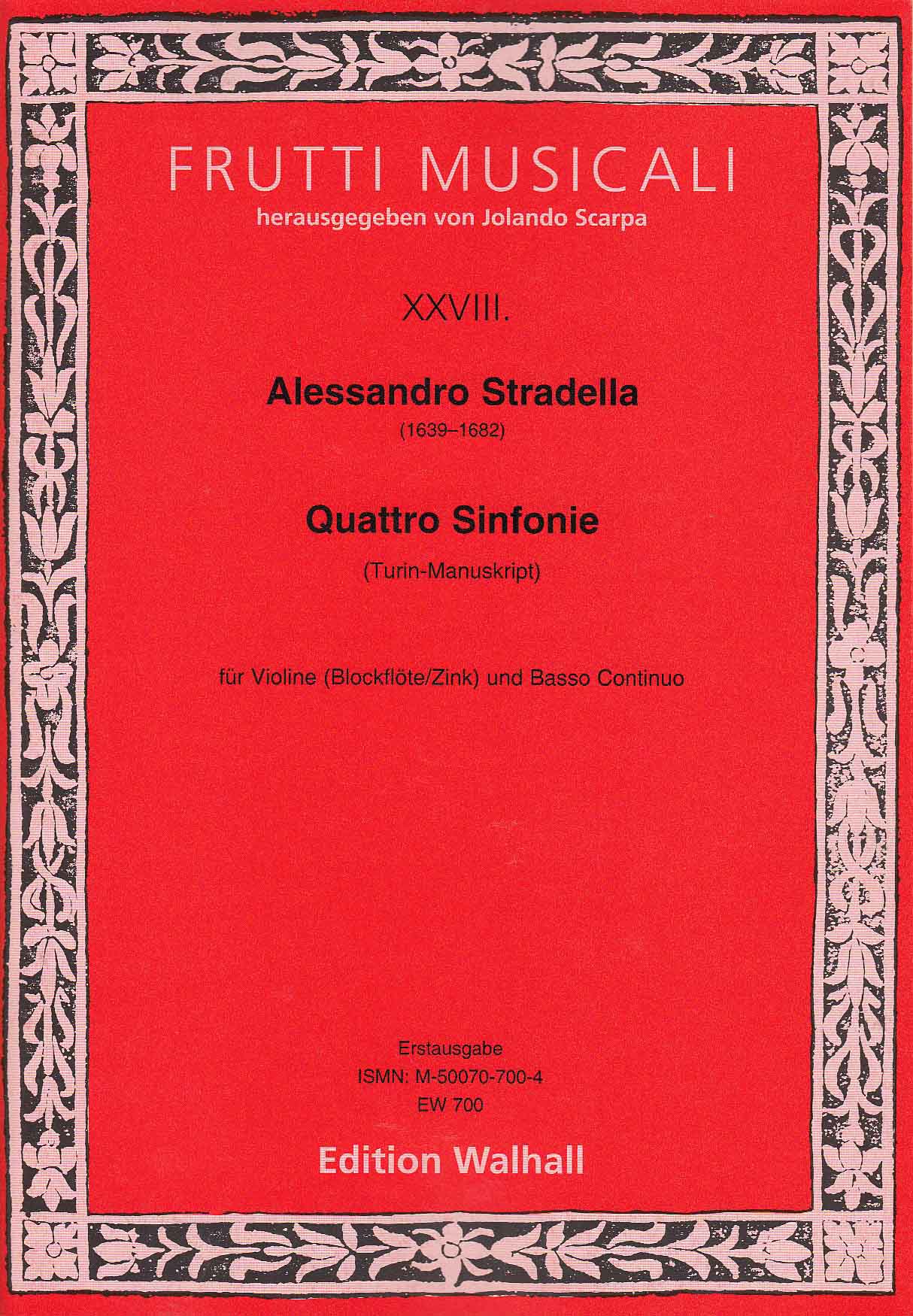Stradella, Sinfonia a violino 2 (Walhall)