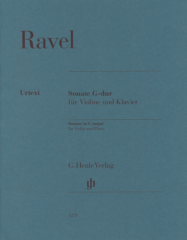 Ravel, Sonate in G (Kramer/Tetzlaff) (Henle)