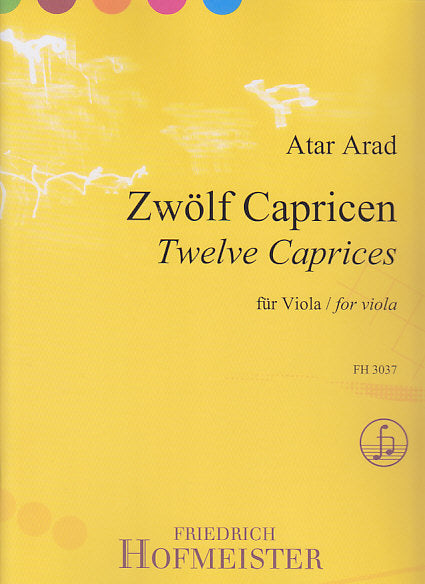 Arad, Caprices for Viola (Hofmeister)