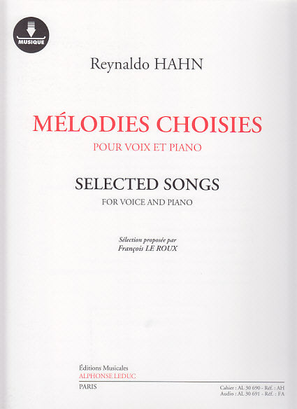 Hahn, Melodies choisis (+Downloard card) (Leduc)