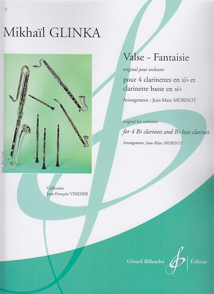 Glinka, Valse-Fantaisie (4BbCl,BsCl) (Billaudot)
