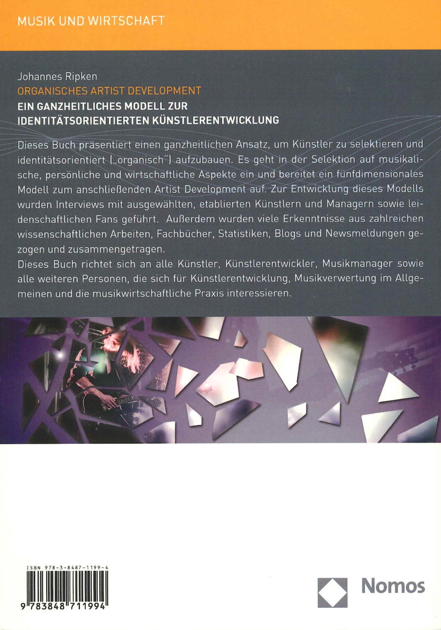 Ripken, Organisches Artist Development (Nomos Verlags)