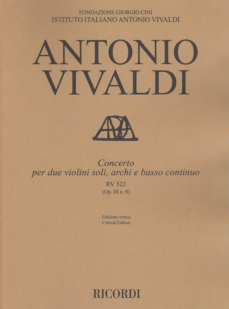 Vivaldi, Concerto op. 3/8 RV 522 (Talbot (Ricordi)