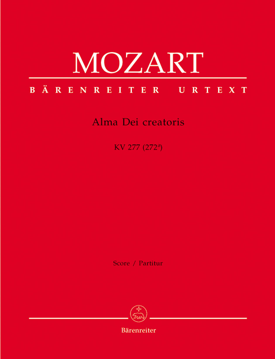 Mozart, Alma Dei creatoris KV 277 Wind (Barenreiter)