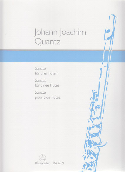 Quantz, Sonate fur 3 Floten (Barenreiter)