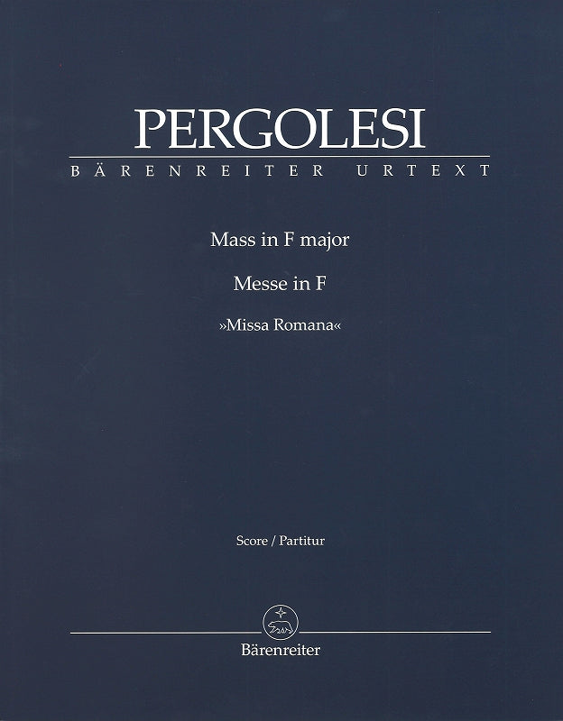 Pergolesi, Missa Romana: Full Score (Barenreiter)