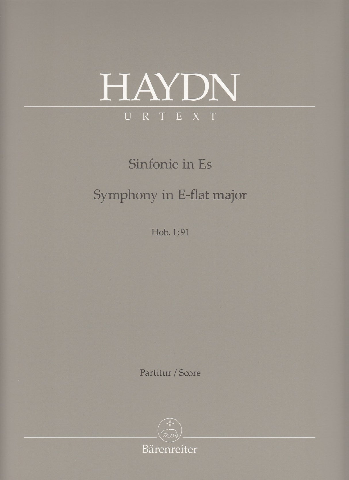 Haydn, Symphony No. 91 Full Score (Barenreiter)