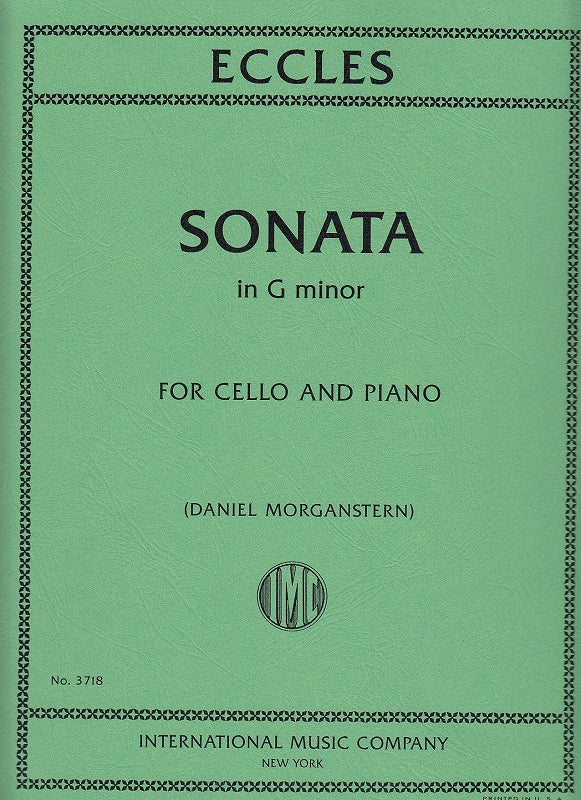 Eccles, Sonata in g (Morganstern) (IMC)