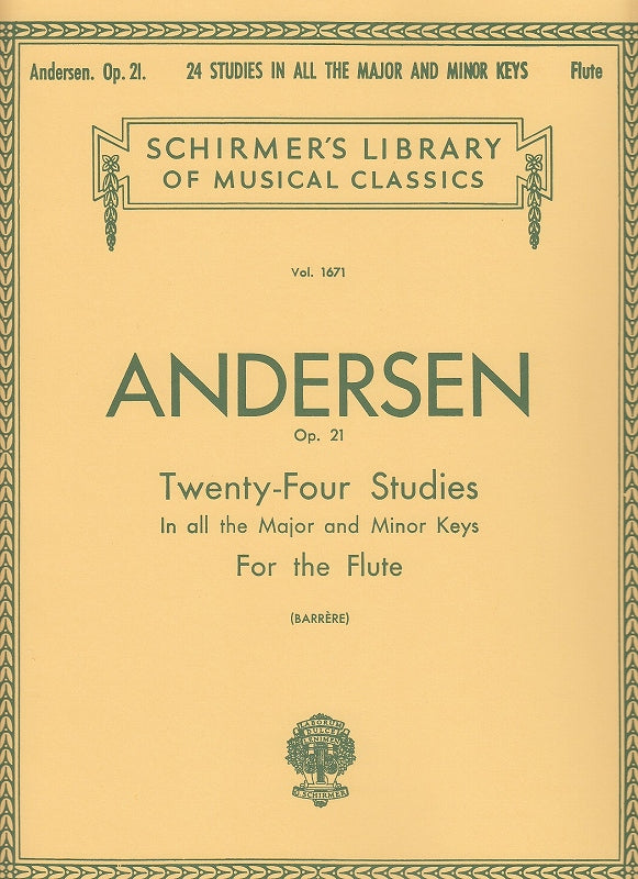 Andersen, op. 21: 24 Studies in All Keys (G.Schirmer)