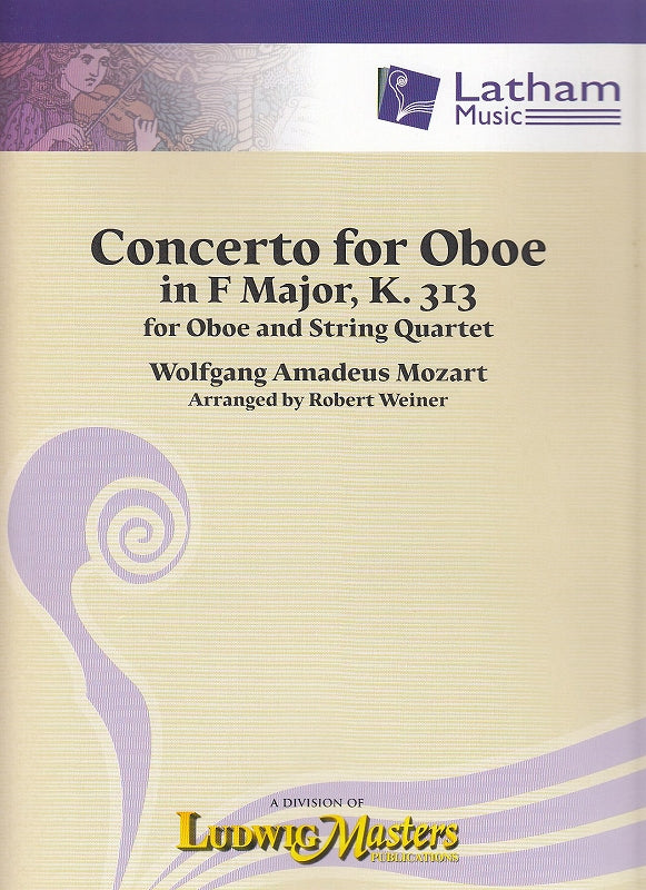 Mozart, Concerto KV 313 in F (Ob,Str) (Latham Music/LudwigMasters)