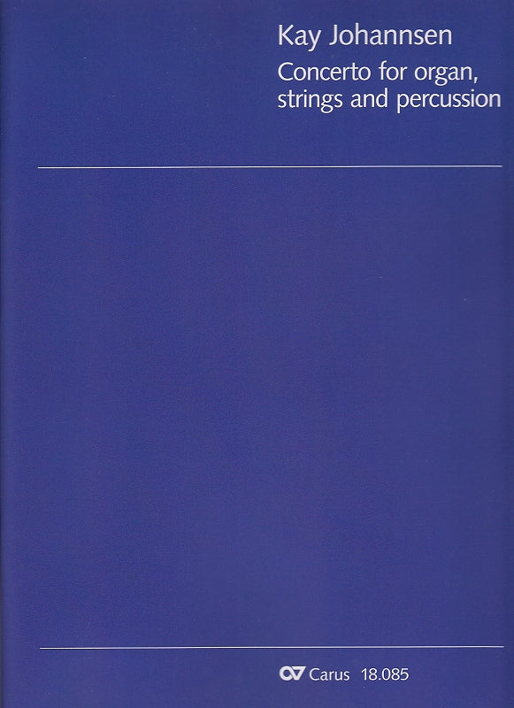 Johannsen, Concerto for organ, string (Carus)