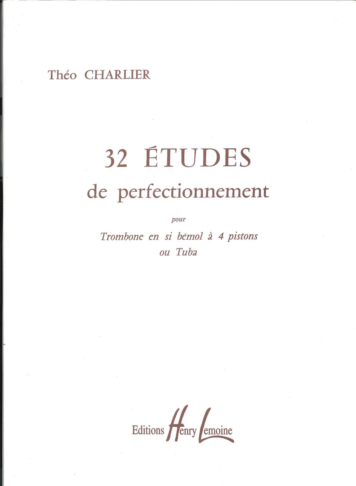 Charlier, 32 Etudes de perfectionnement (Lemoine)